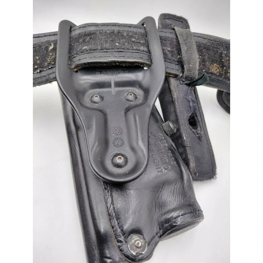 Dutyman 5021 Basketweave Leather Belt Bundle 9 Attachments 4XL 65
